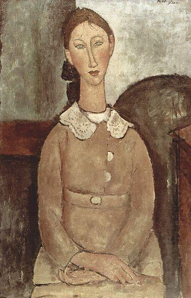 Amedeo Modigliani Madchen in gelben Kleid china oil painting image